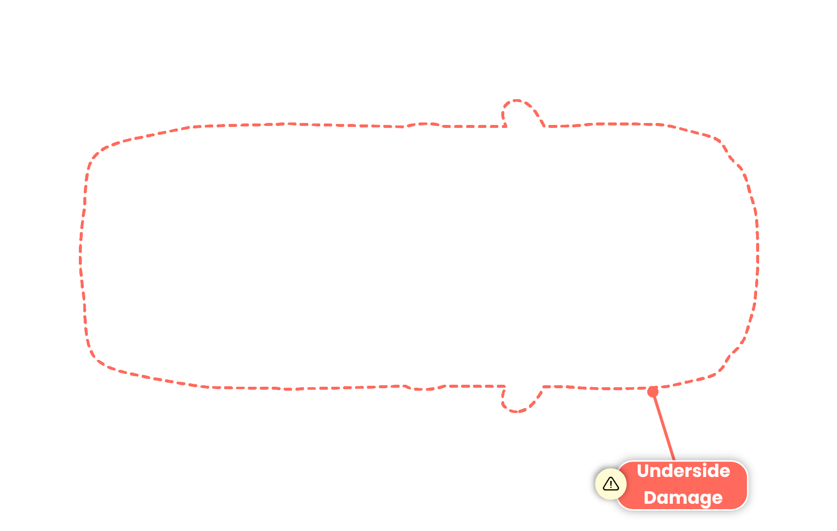 Underside damage indicator